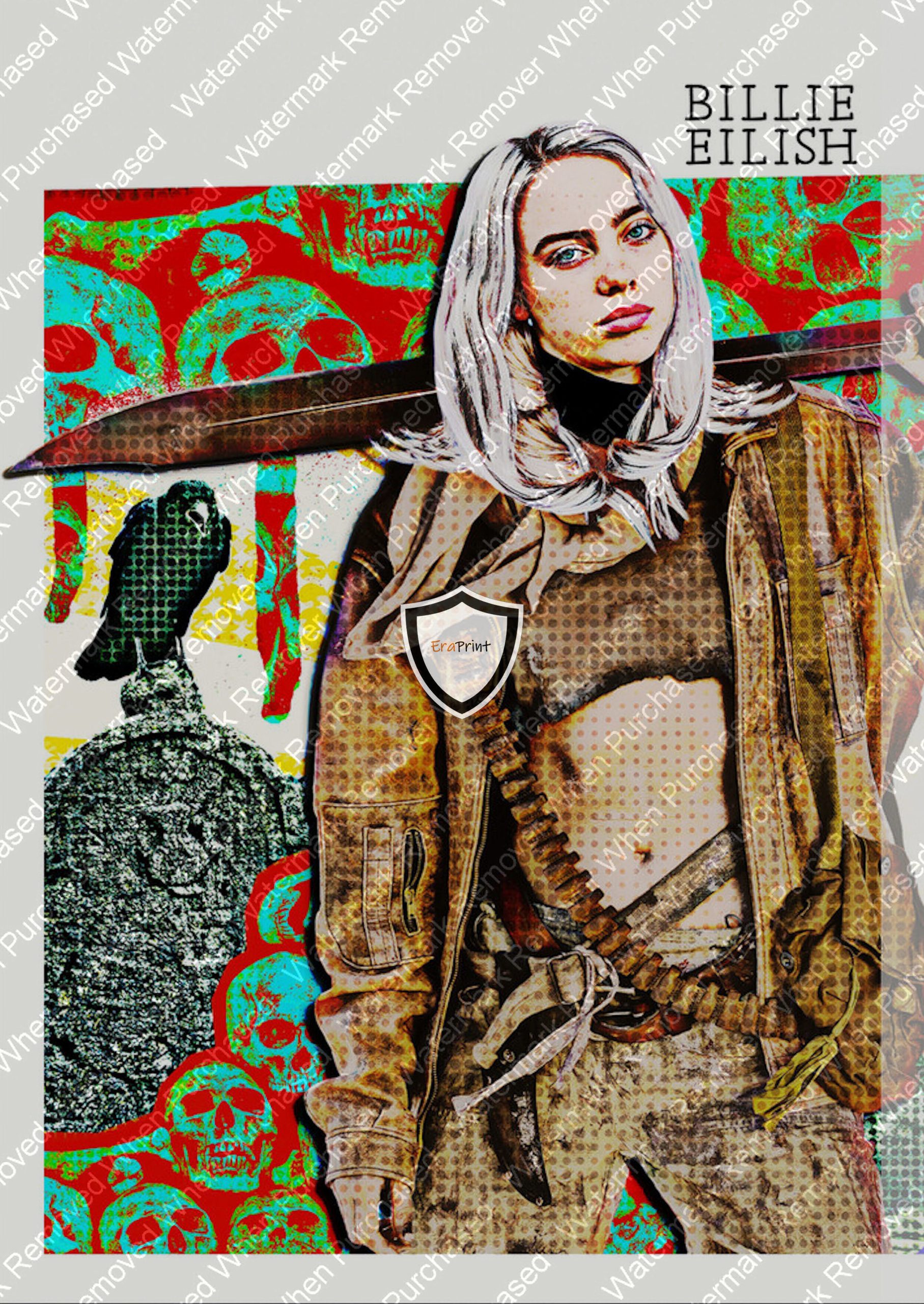 Billie Eilish A4 A3 Photographic Print Downloadable jpg