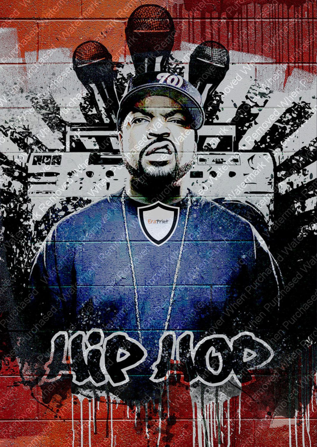 Ice Cube Urban Rapper Art Print A4 A3 Photo jpg Download