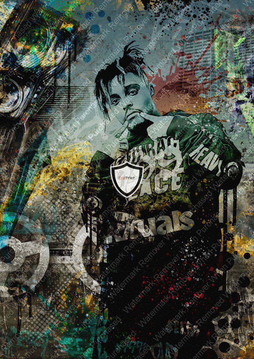 Juice Wrld Wall Art Print A4 A3 Photo jpg Download For Home Printing