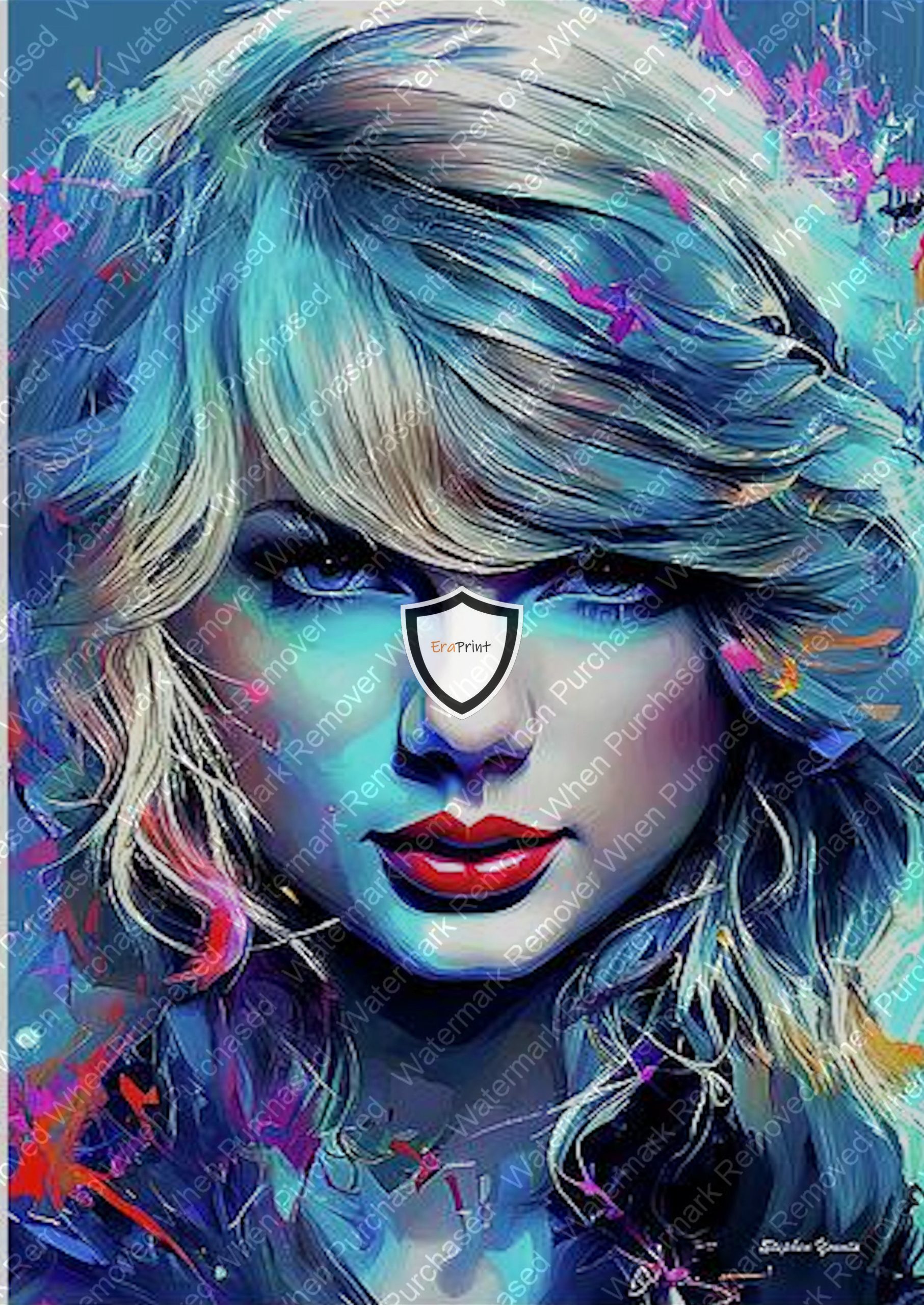 Taylor Swift Pop Art Wall Art PrintA4 A3 Photo jpg Download