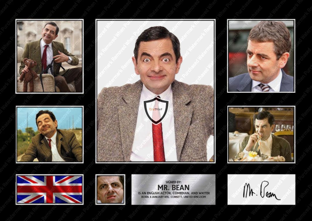 Mr Bean TV Series Limited Edition Signed A4 Reprint jpg Download