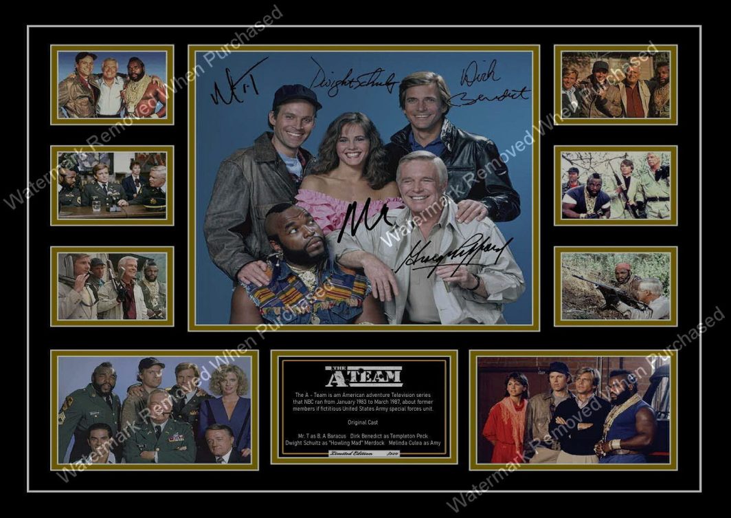 The A Team Original 80's TV Series Signed A4 Reprint Jpg Download