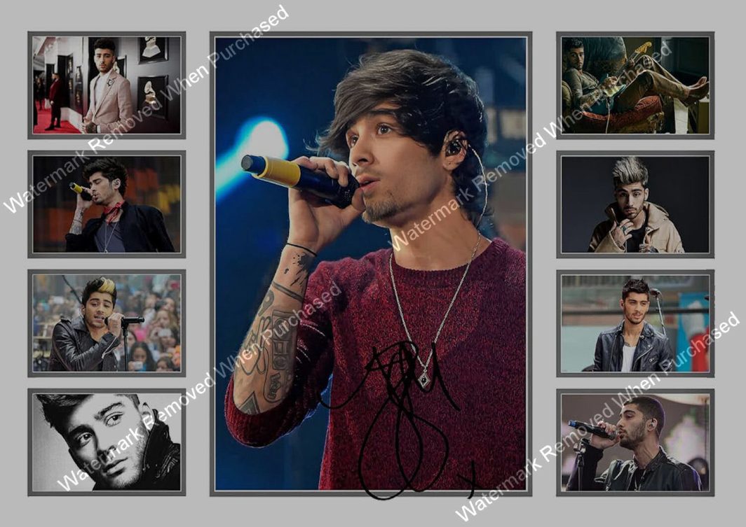 Zayn Signed A4 Photo Print Instant Self Print Jpeg Download
