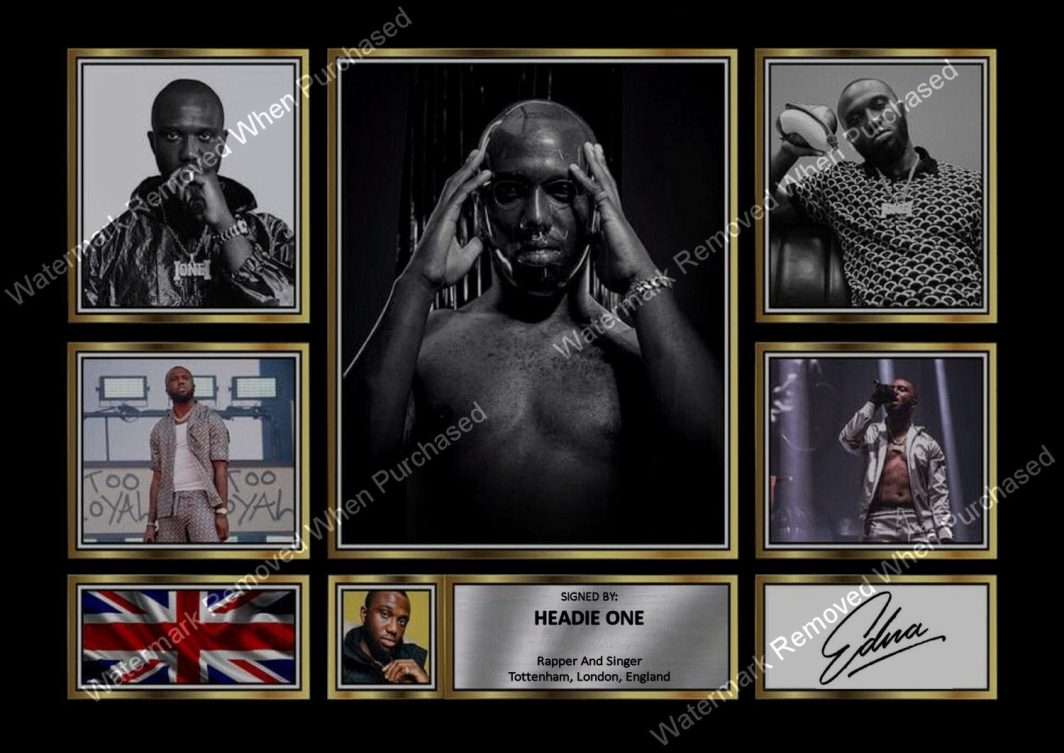 Headie One British Rapper Signed A4 Photo Print Instant Self Print Jpeg Download