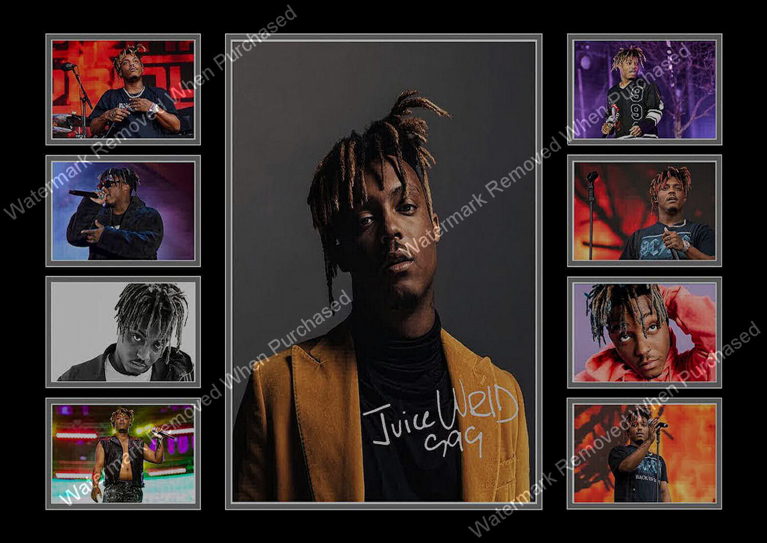 juice wrld Signed A4 Photo Print Instant Self Print Jpeg Download