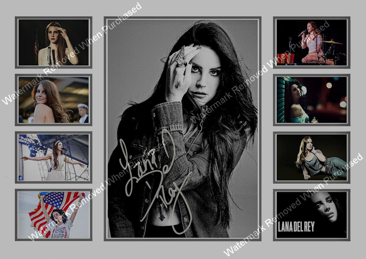 Lana Del Rey Signed A4 Photo Print Instant Jpeg Download Print At Home Memorabilia
