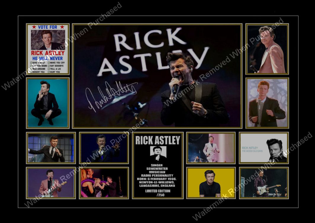Rick Astley Signed A4 Photo Print Instant Download For Home Printing