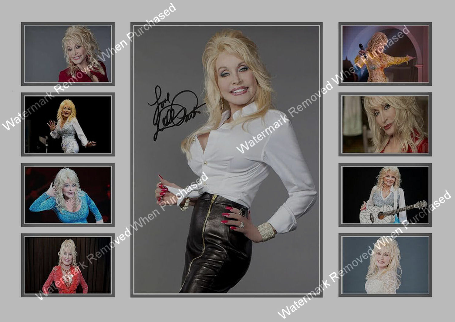 Dolly Parton Signed A4 Photo Print Instant Self Print Jpeg Download