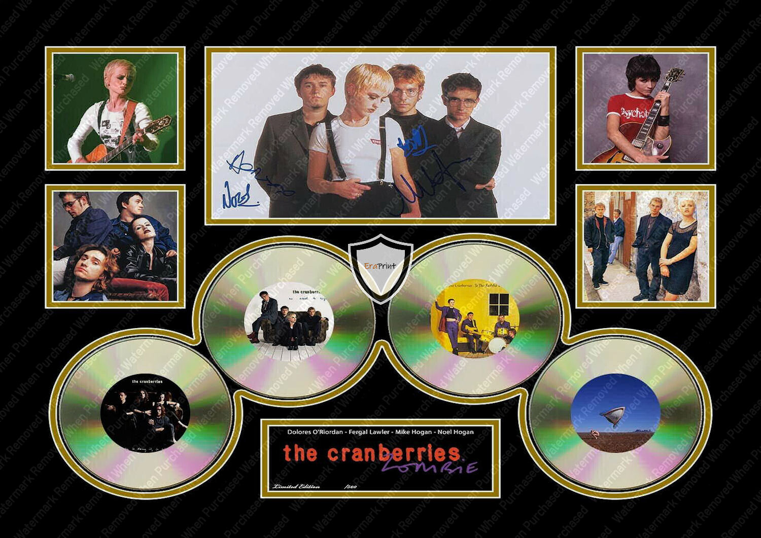 The Cranberries Zombie Signed Irish Rock Band Instant Jpeg Download