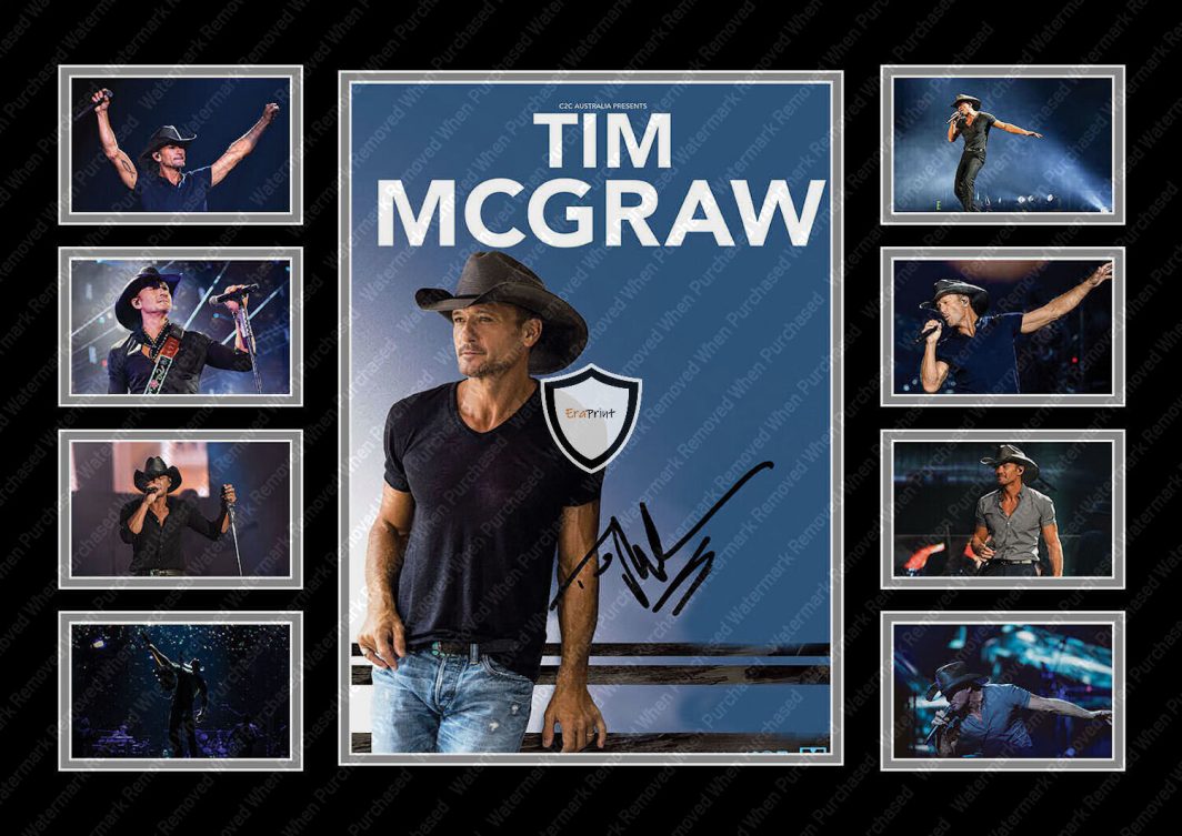Tim McGraw American Country Singer Signed Instant Jpeg Download