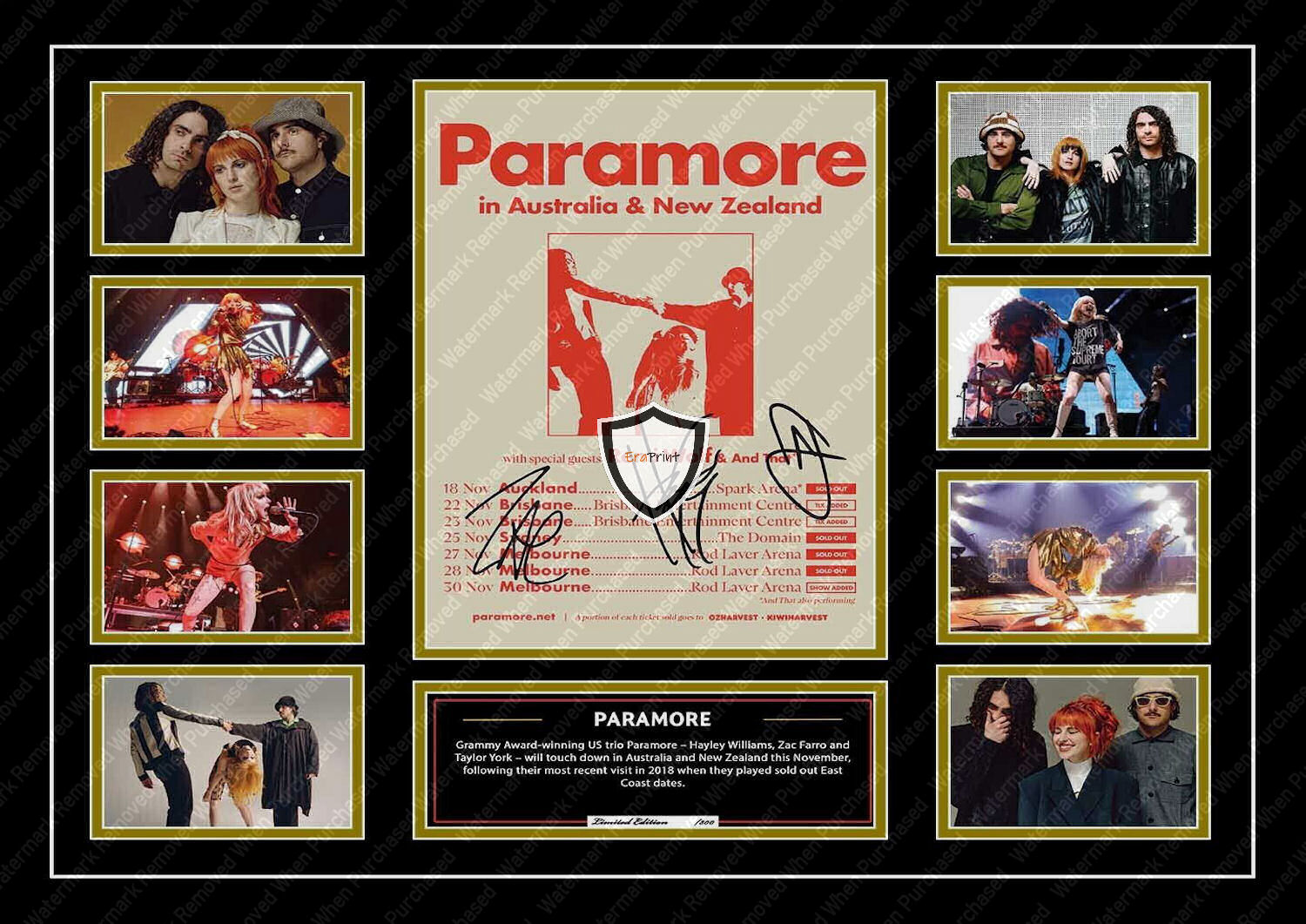 Paramore (2023) Signed American Rock Band Instant Jpeg Download