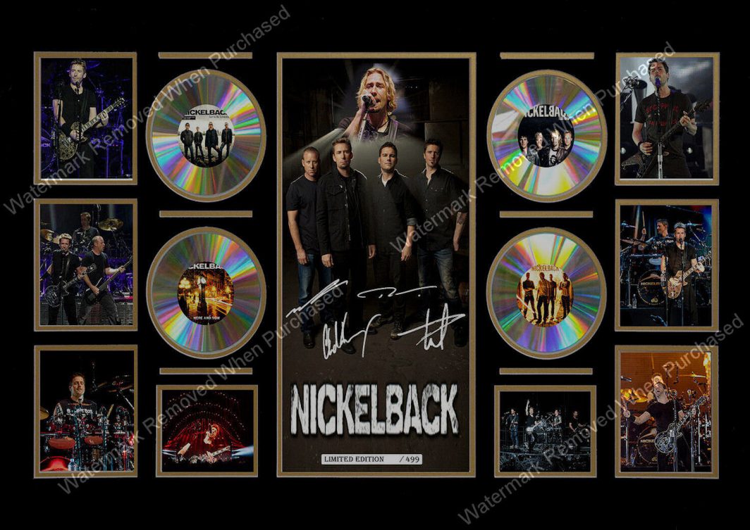 Nickleback A4 Photographic Print Signed Music Memorabilia