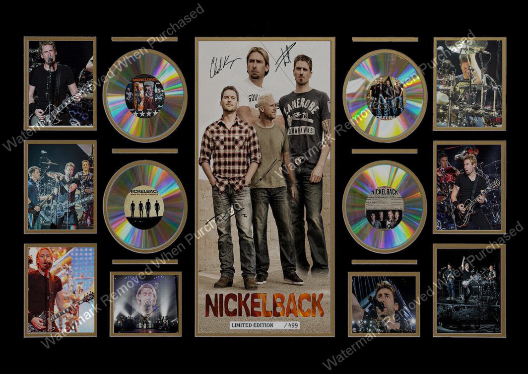 Nickleback A4 Photographic Print Signed Music Memorabilia