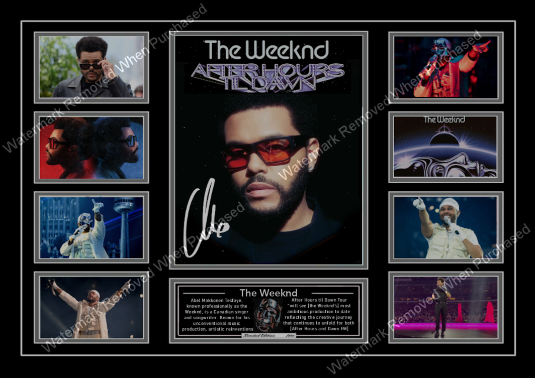 The Weeknd (2024) Signed A4 Photo Print Instant Self Print Jpeg Download