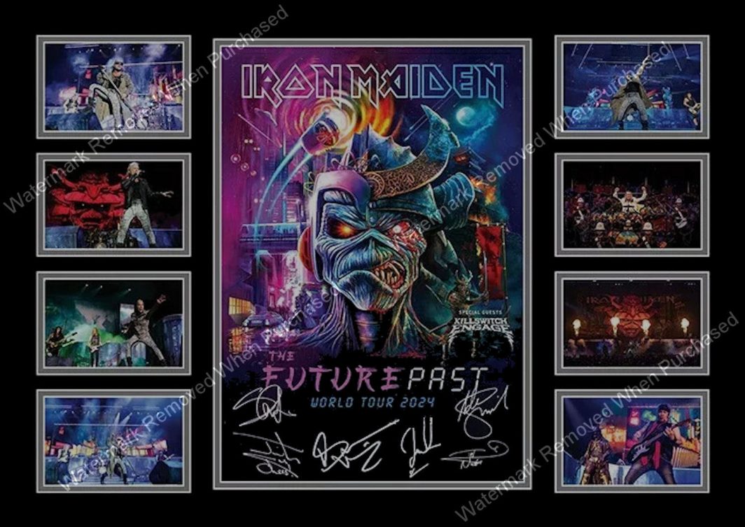 Iron Maiden Signed Instant Download For Home Printing