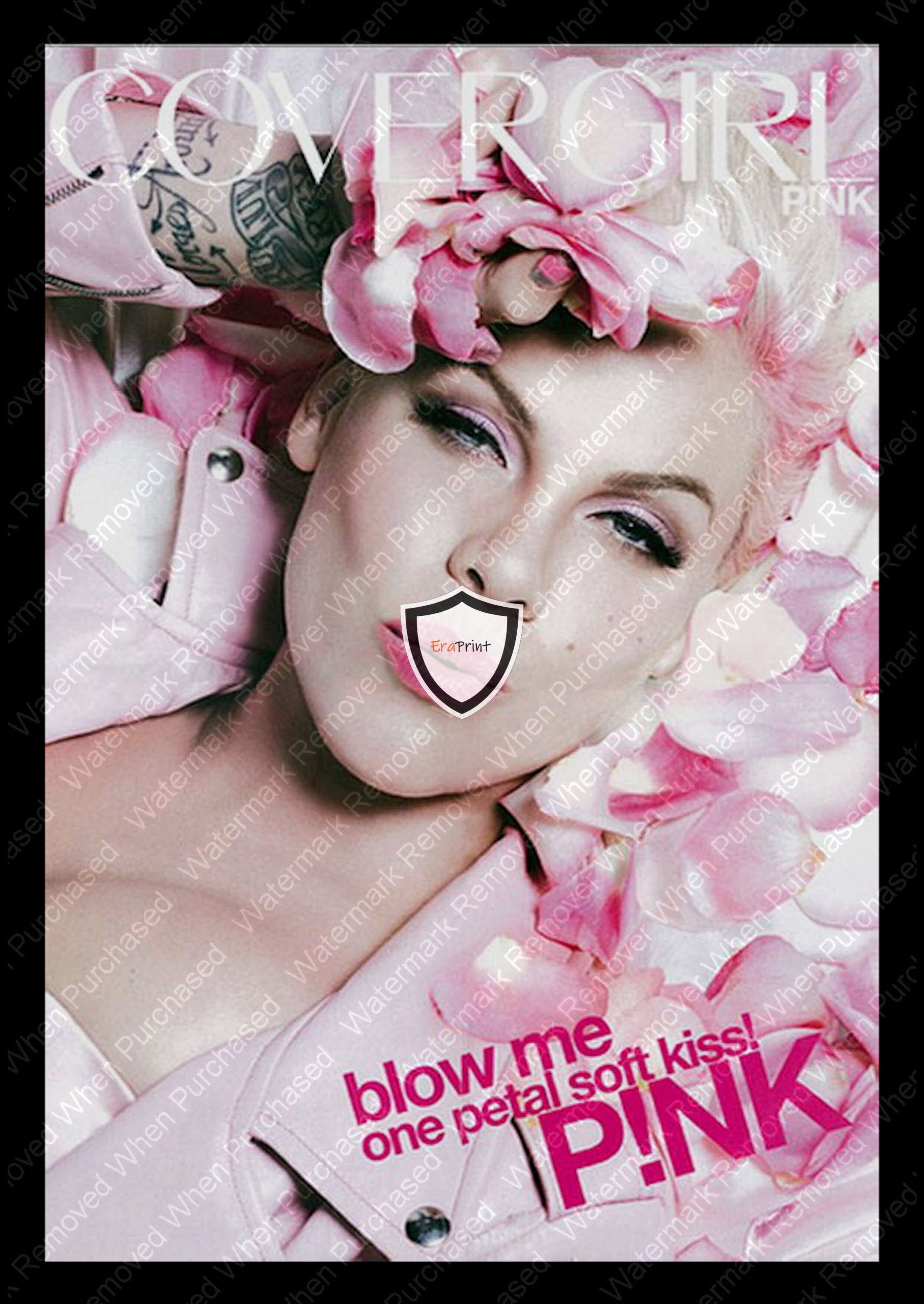 Pink Creative Art A4 / A3 Music Poster Memorabilia Jpeg Download