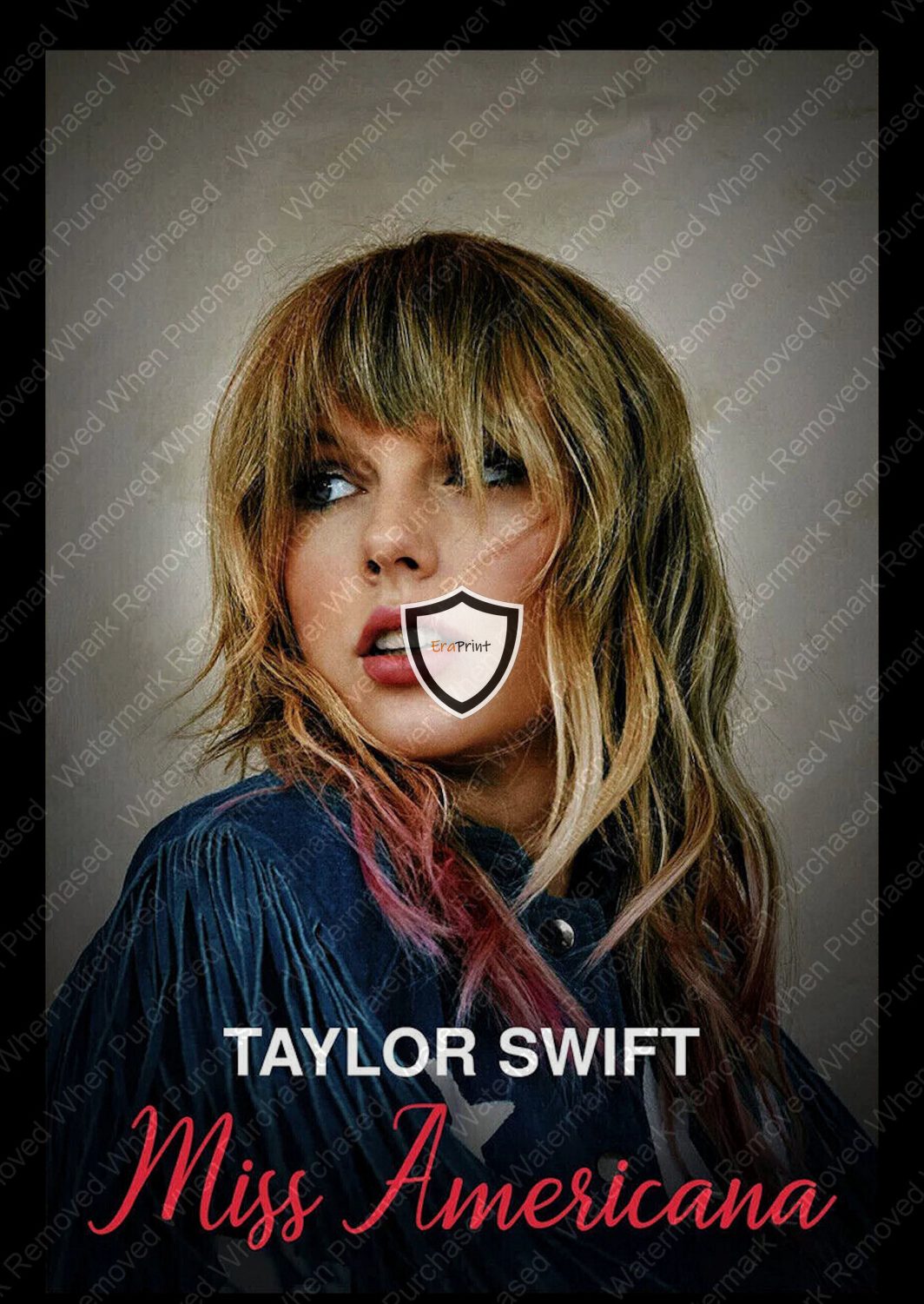 Taylor Swift Miss Americana Instant Self Print Jpeg Download For A4 Or A3 Poster