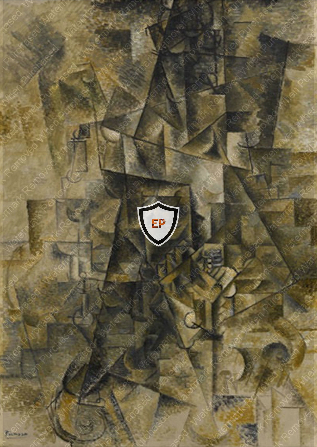 Pablo Picasso, The Accordionist (1911) Download