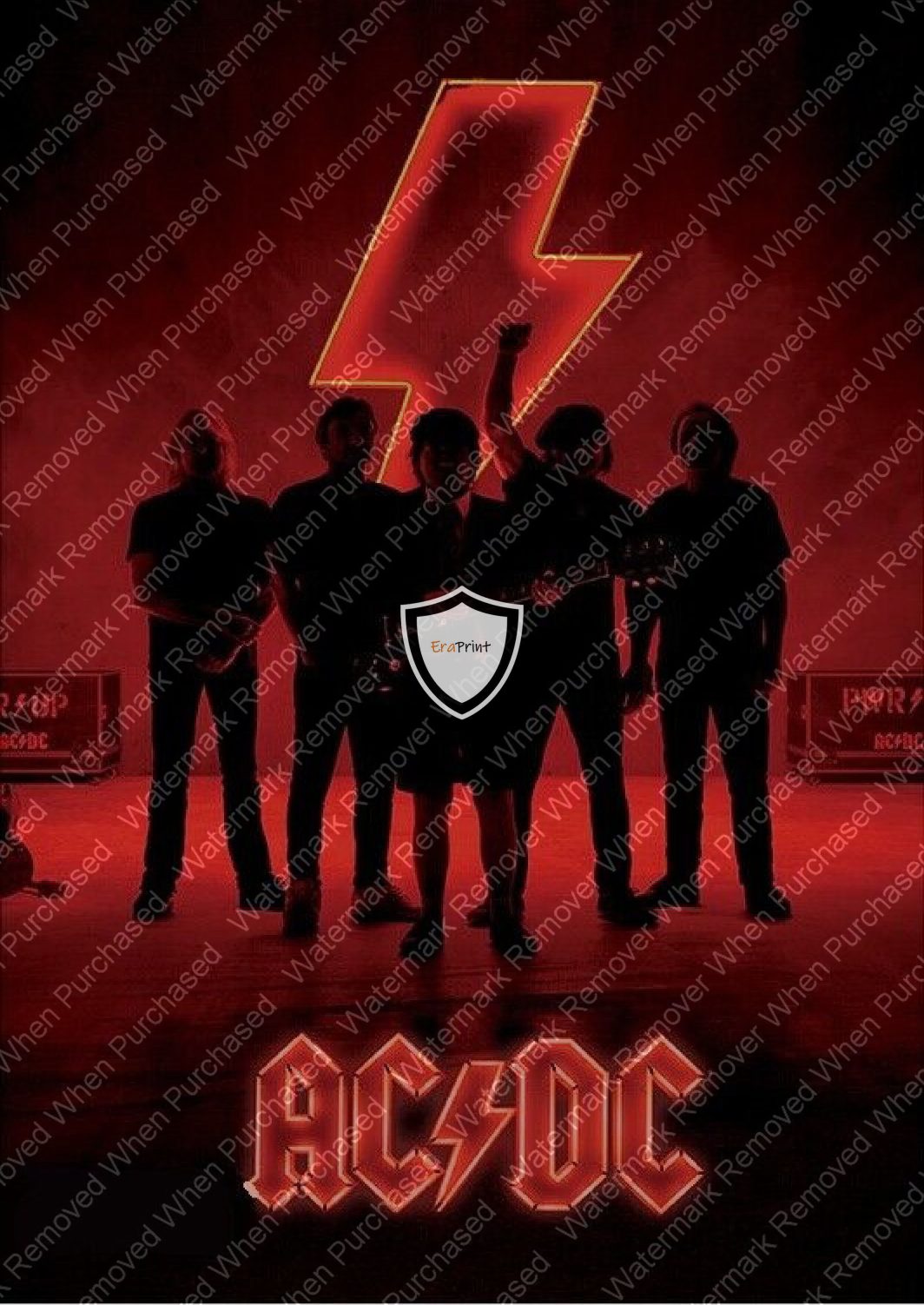 ACDC Poster Instant Self Print Jpeg Download For A4 Or A3 Poster