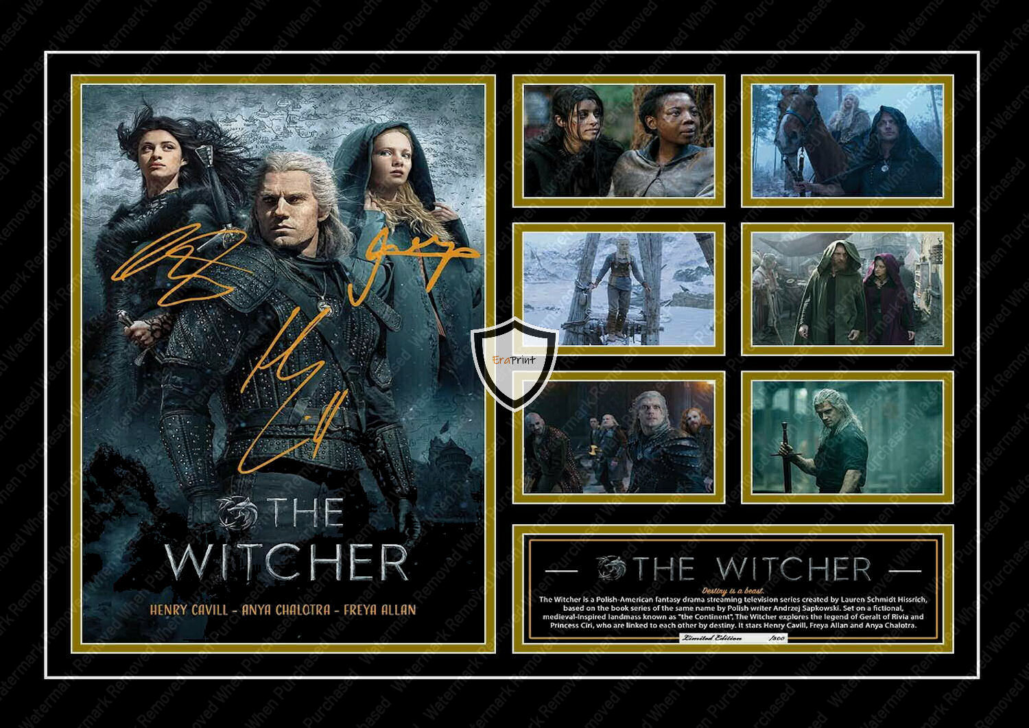 The Witcher Henry Cavill Signed Jpeg Download TV Memorabilia