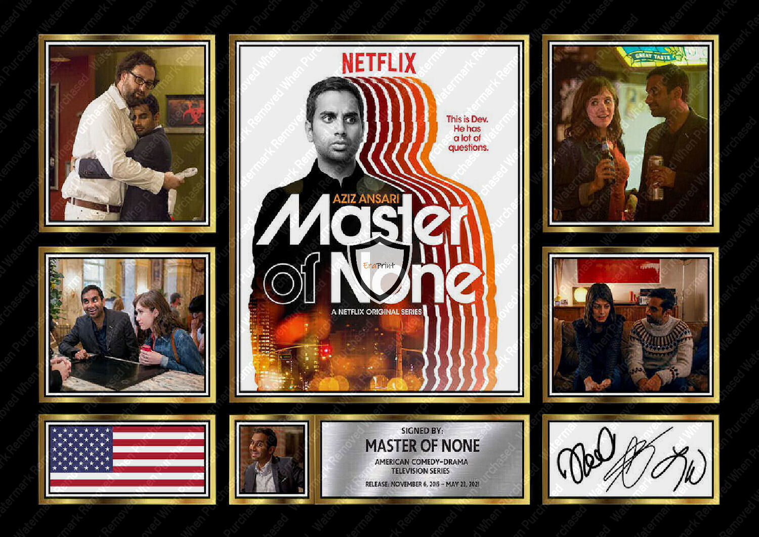 Master Of None Signed Limited Edition A4 Print jpg Download