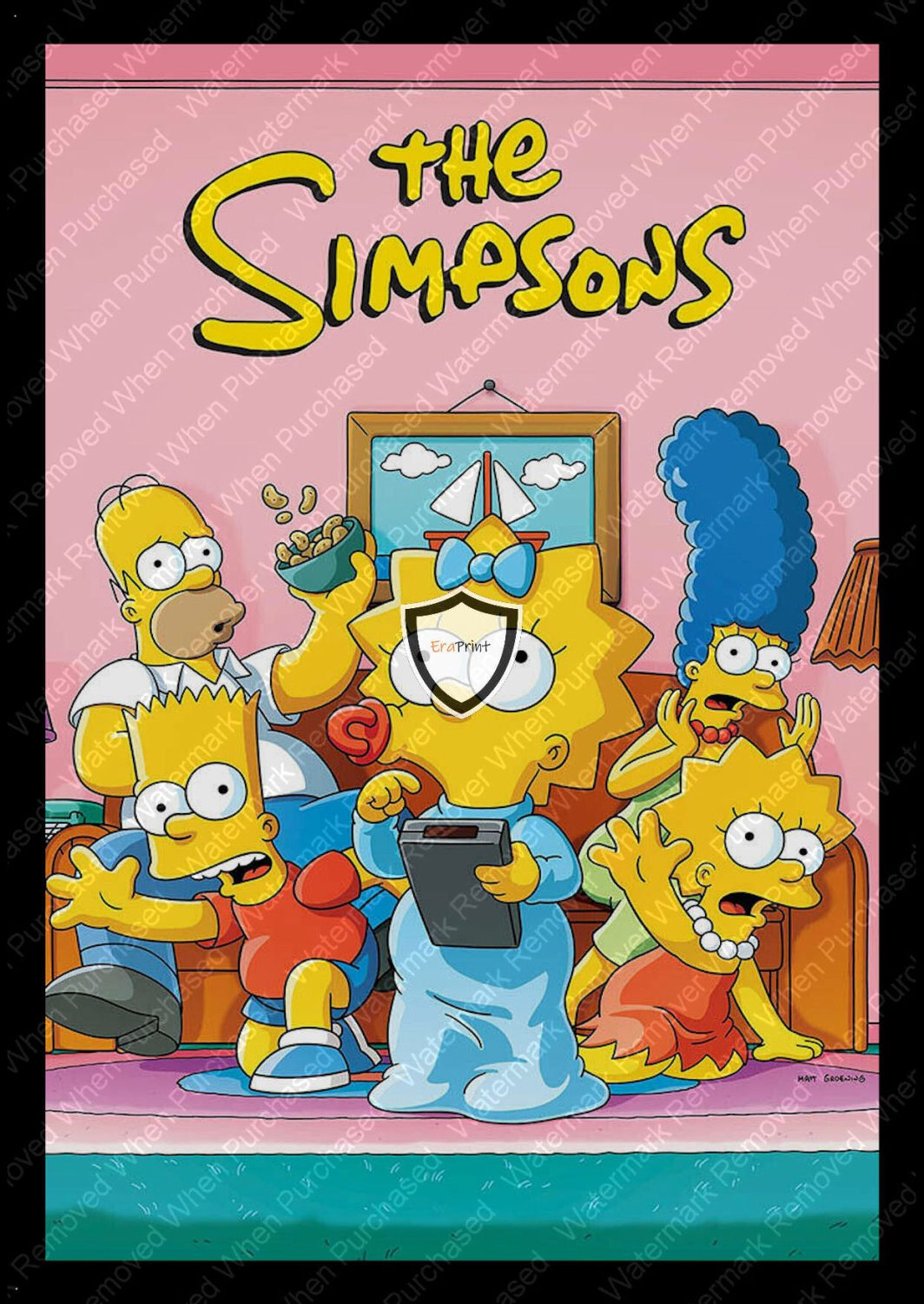The Simpsons Poster Instant Self  A3 & A4 Print Jpeg Download