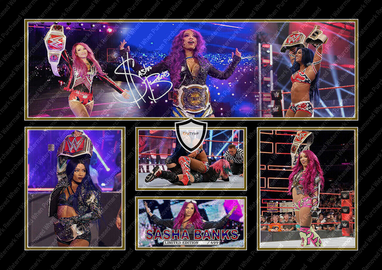 Sasha Banks Signed WWE Photo Print Wrestling Memorabilia Jpg Download