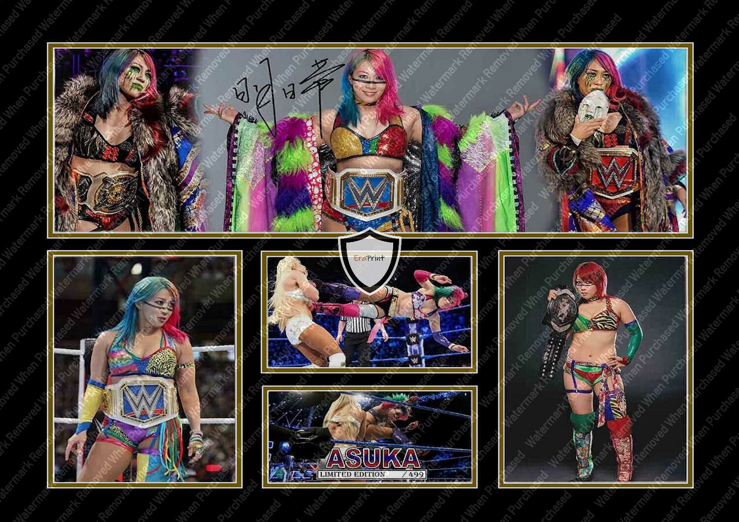 Asuka Signed WWE Memorabilia Photo A4 Print Jpg Download