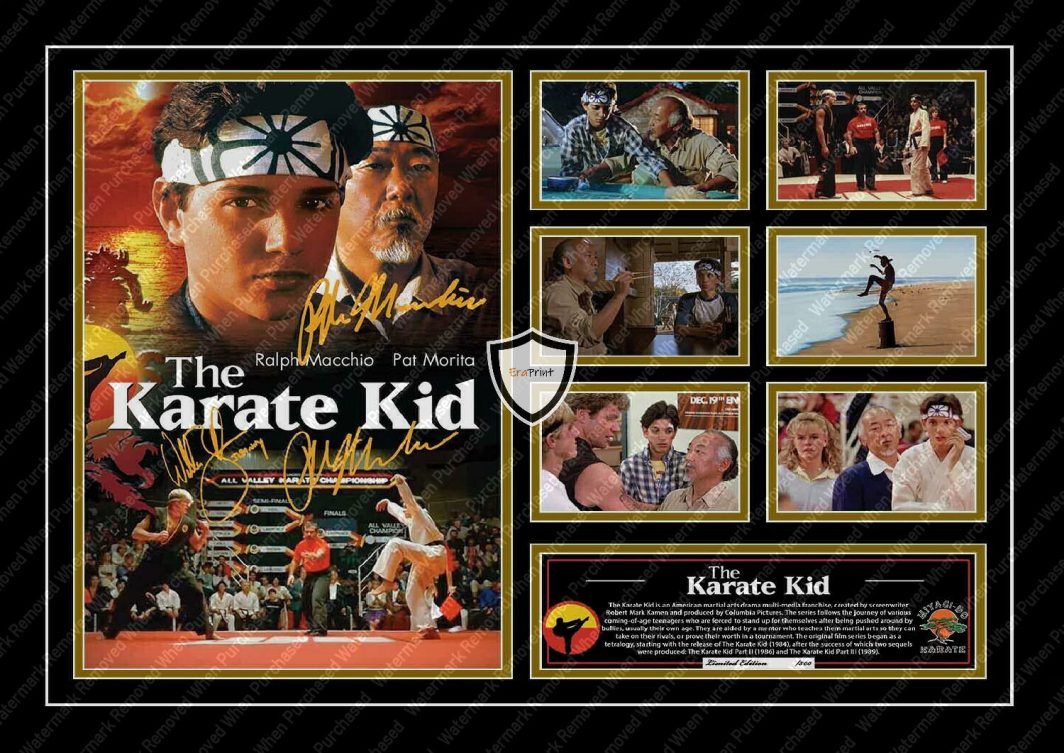 The Karate Kid Ralph Machio Movie Cast Signed A4 Photo Print