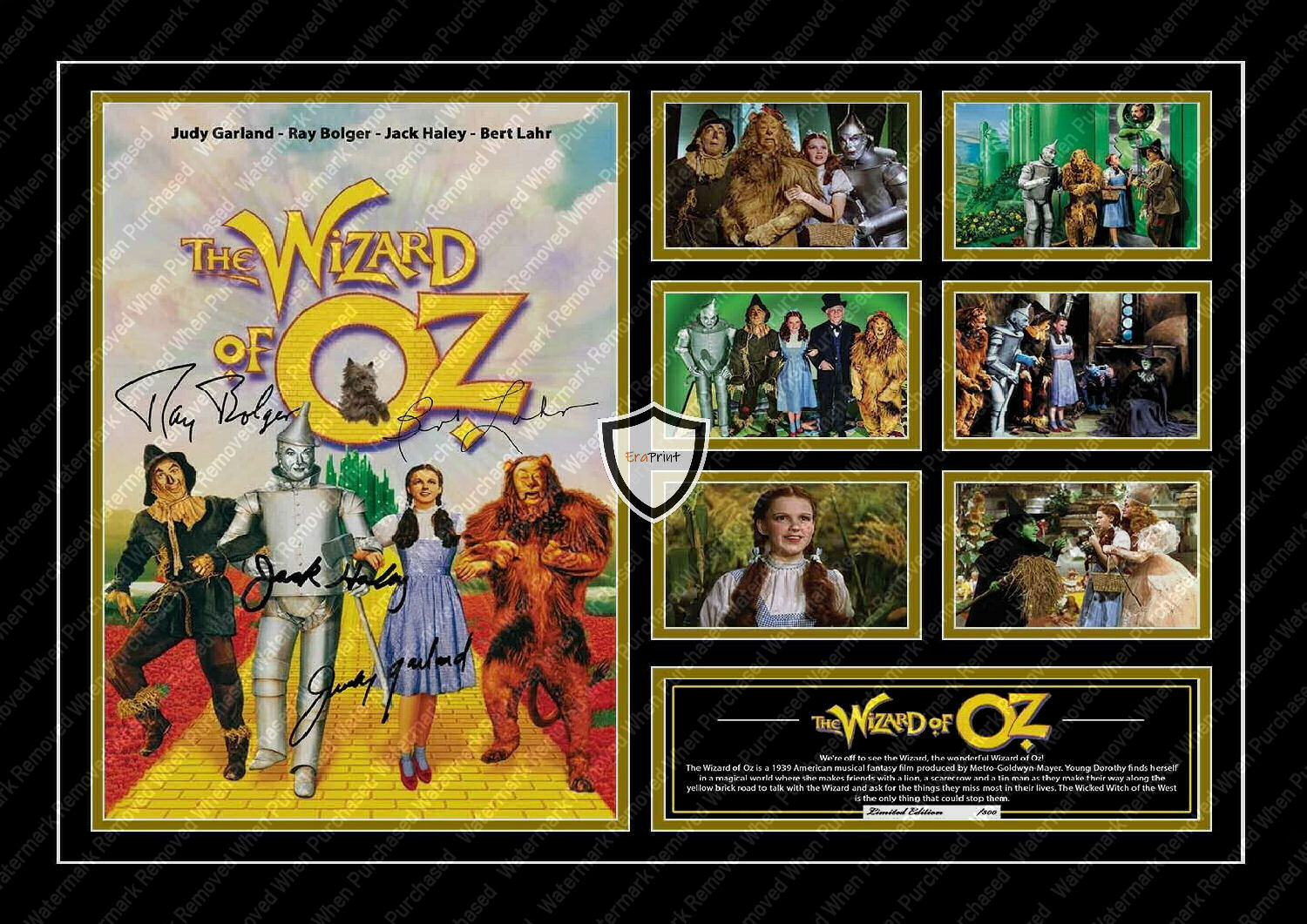 The Wizard Of Oz (1939) Classic Movie Signed Judy Garland Instant Download