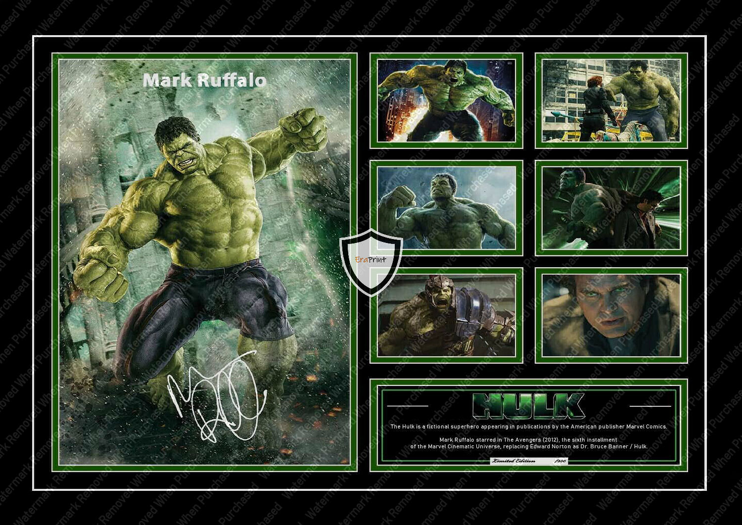 Hulk Mark Ruffalo Signed A4 Downloadable Jpg