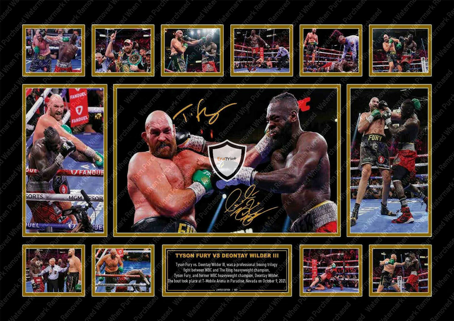 Tyson Fury Gipsy King Signed Boxing Memorabilia Jpg