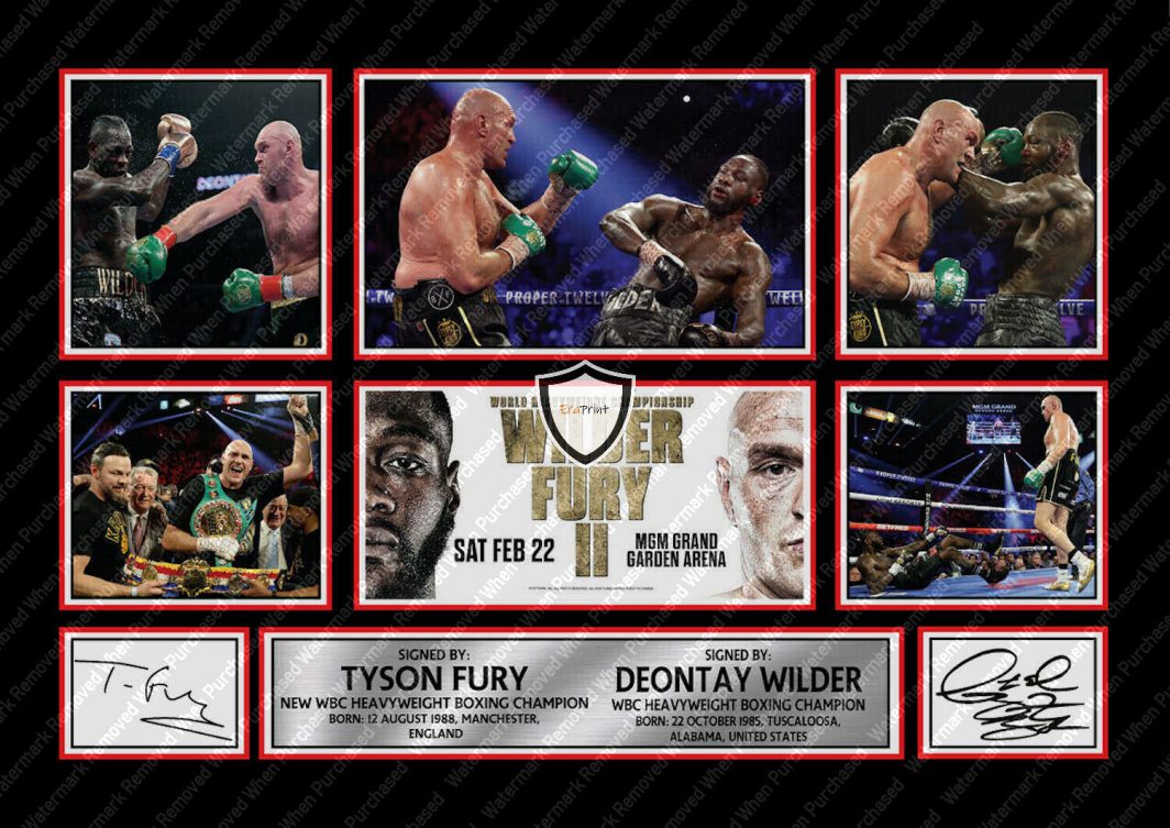 Tyson Fury Signed Boxing Memorabilia