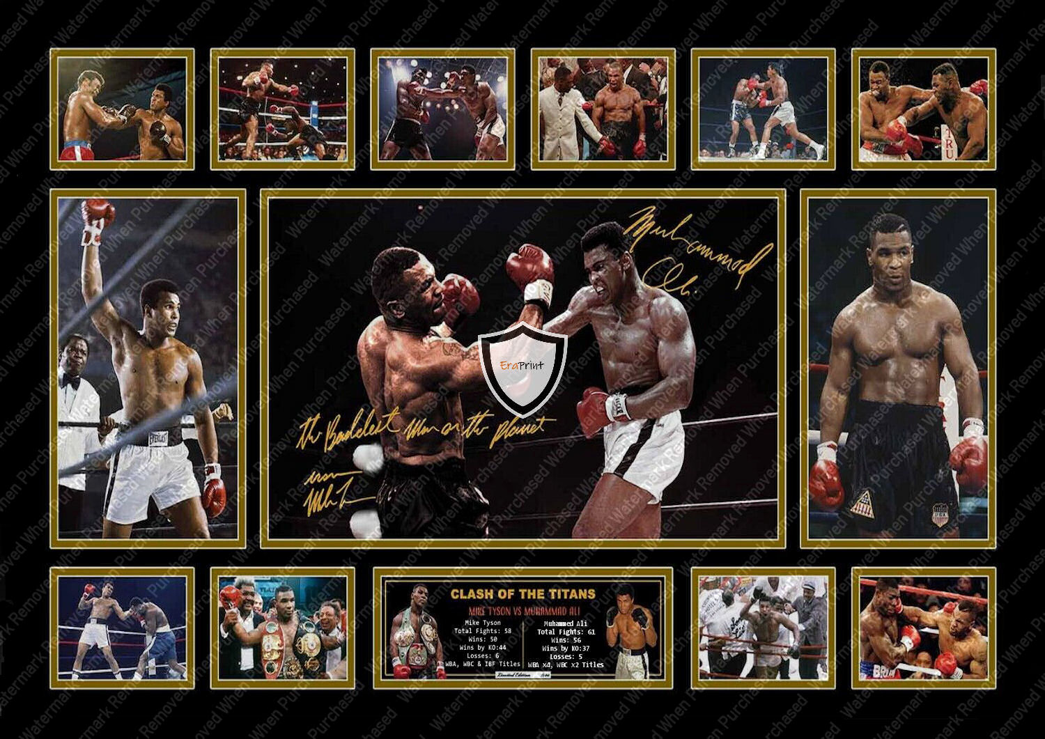 Mike Tyson & Muhammad Ali Tribute Signed Boxing Memorabilia Jpeg Download