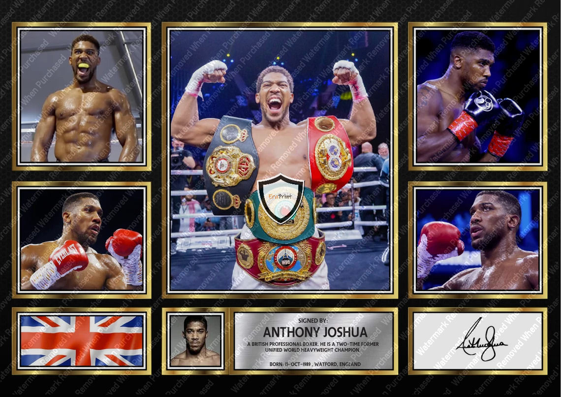 Anthony Joshua Signed Jpg Downloadable Memorabilia Print