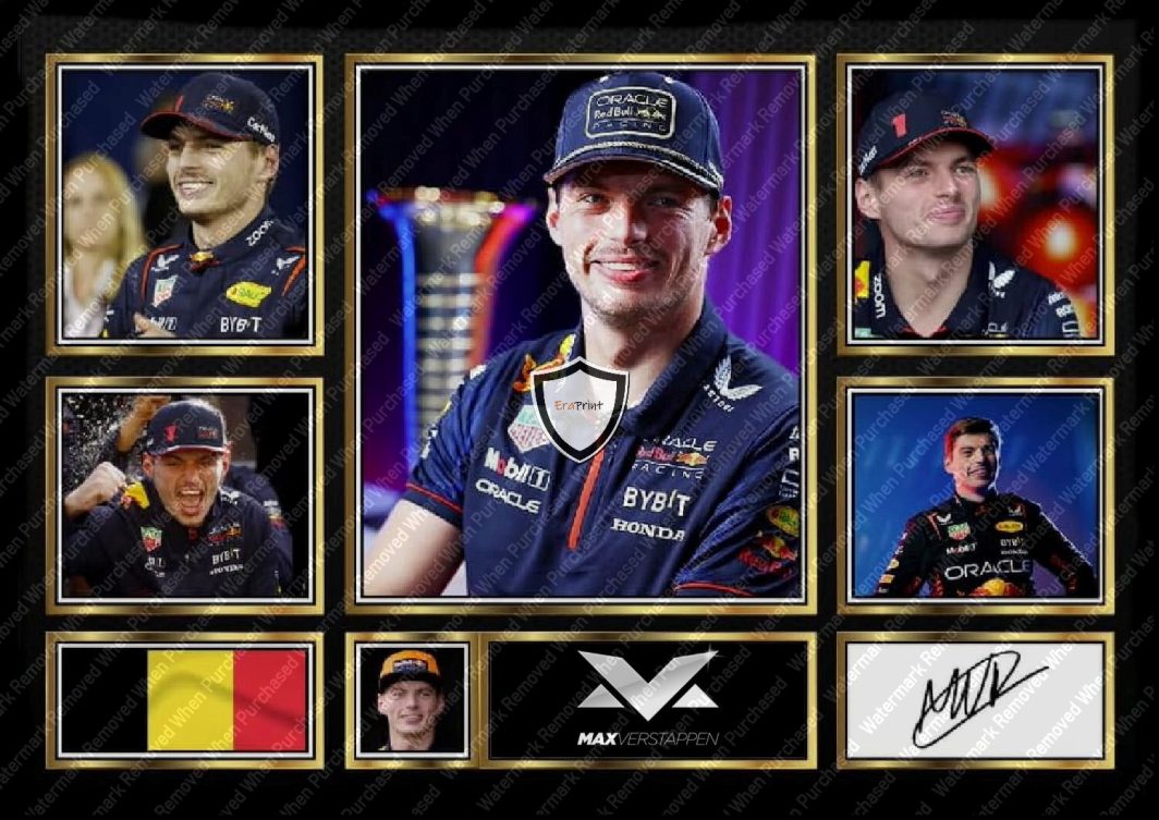 Max Verstappen Signed F1 Red Bull Racing A4 Print JPG Instant Download