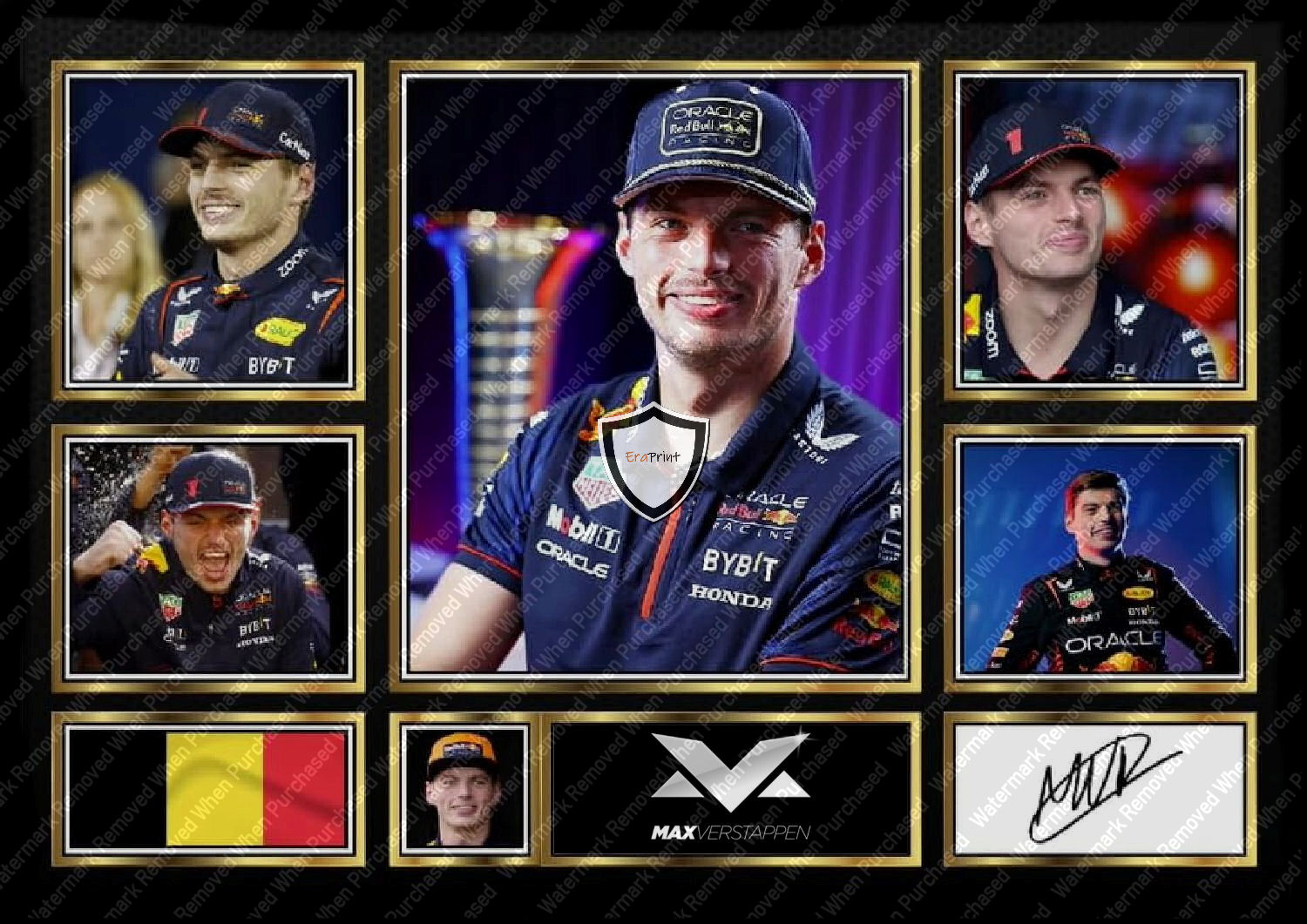 Max Verstappen Signed F1 Red Bull Racing A4 Print JPG Instant Download