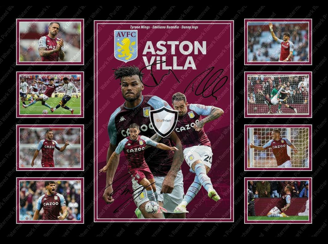 Aston Villa F.C. Signed Buendia Danny Ings Downloadable Jpg