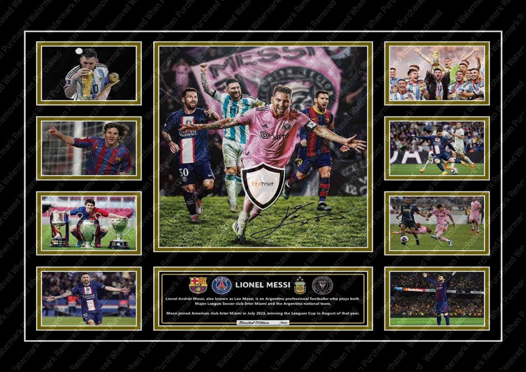 Barcelona World Cup (2023) Lional Messi Signed Football Memorabilia Jpg Download