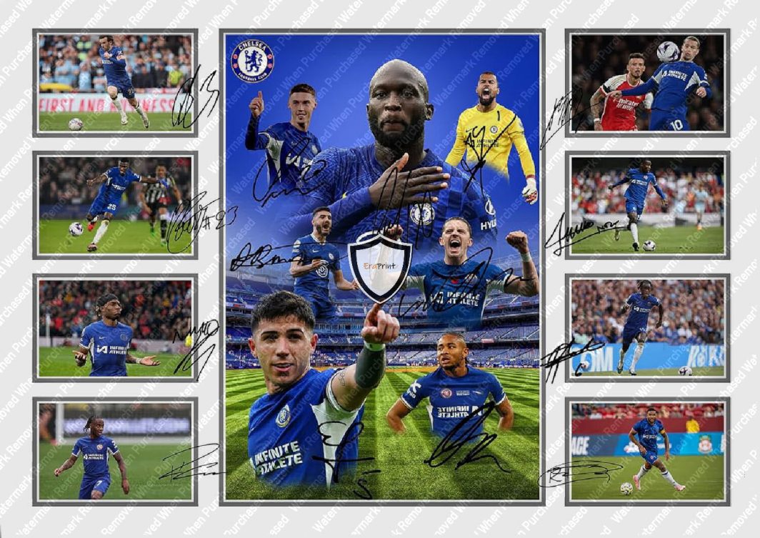 Chelsea F.C. (2025) Team Signed Downloadable Jpg Memorabilia
