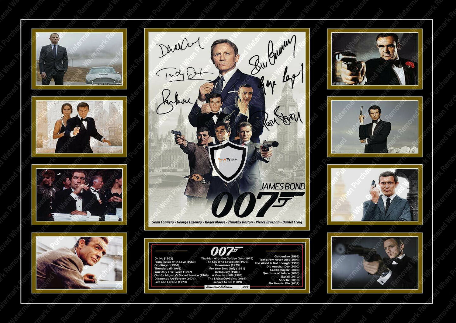 James Bond Daniel Craig Movie Memorabilia Collection Jpg