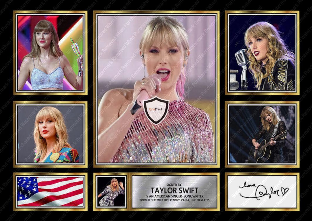 Taylor Swift Signed A4 Photo Print Instant Self Print Jpeg Download