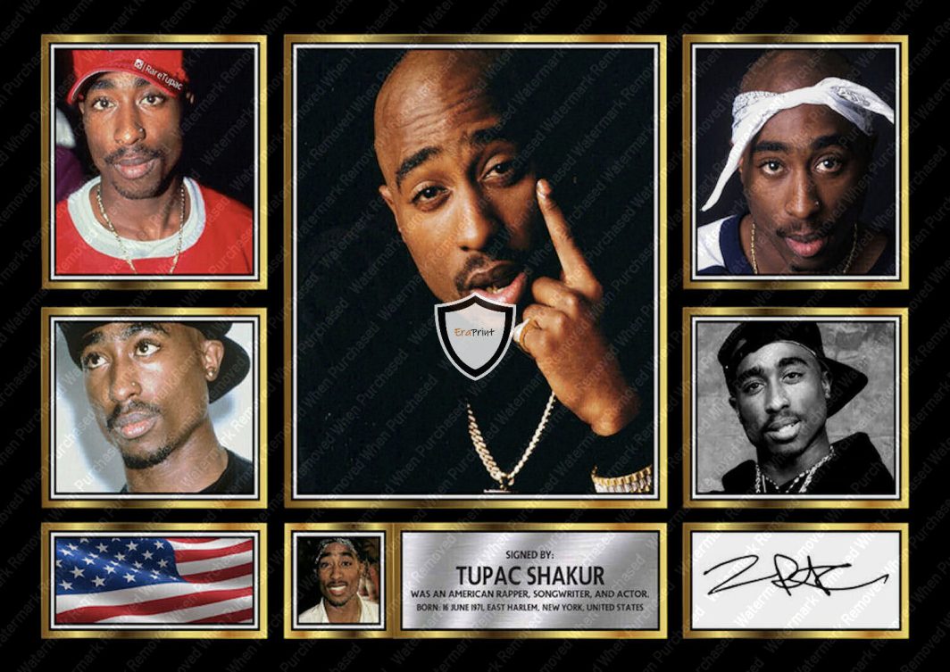 Tupac Shakur Signed 2pac Memorabilia Instant Jpeg Download For Home Printing