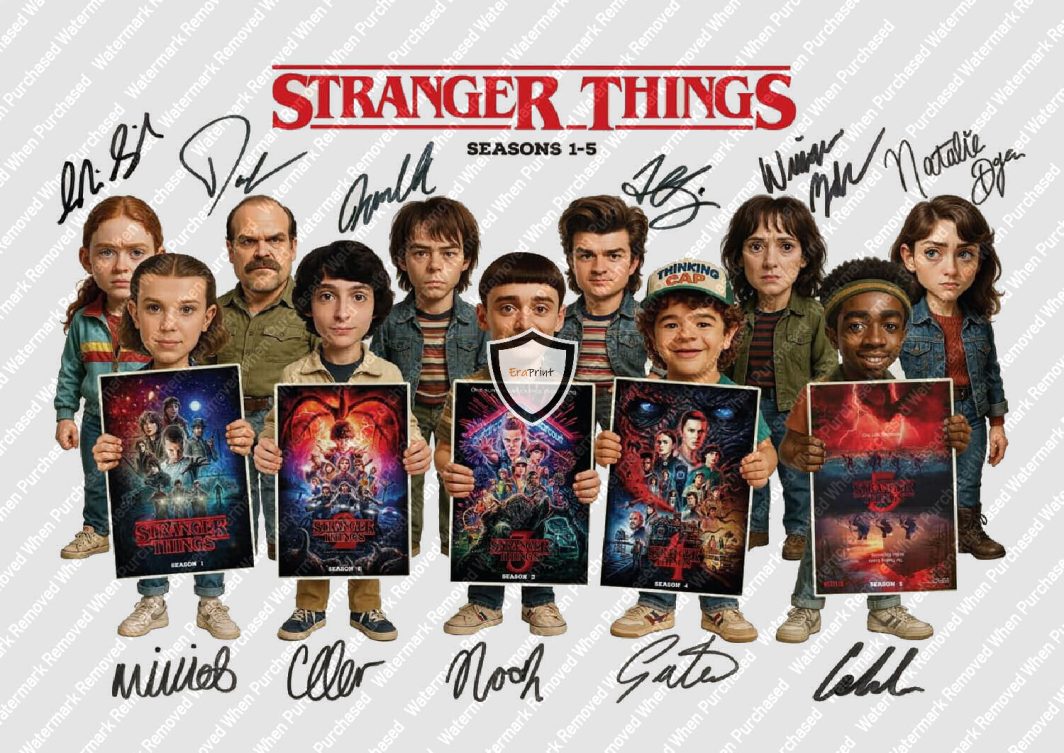 Stranger Things TV Series Animated Memorabilia JPG Download