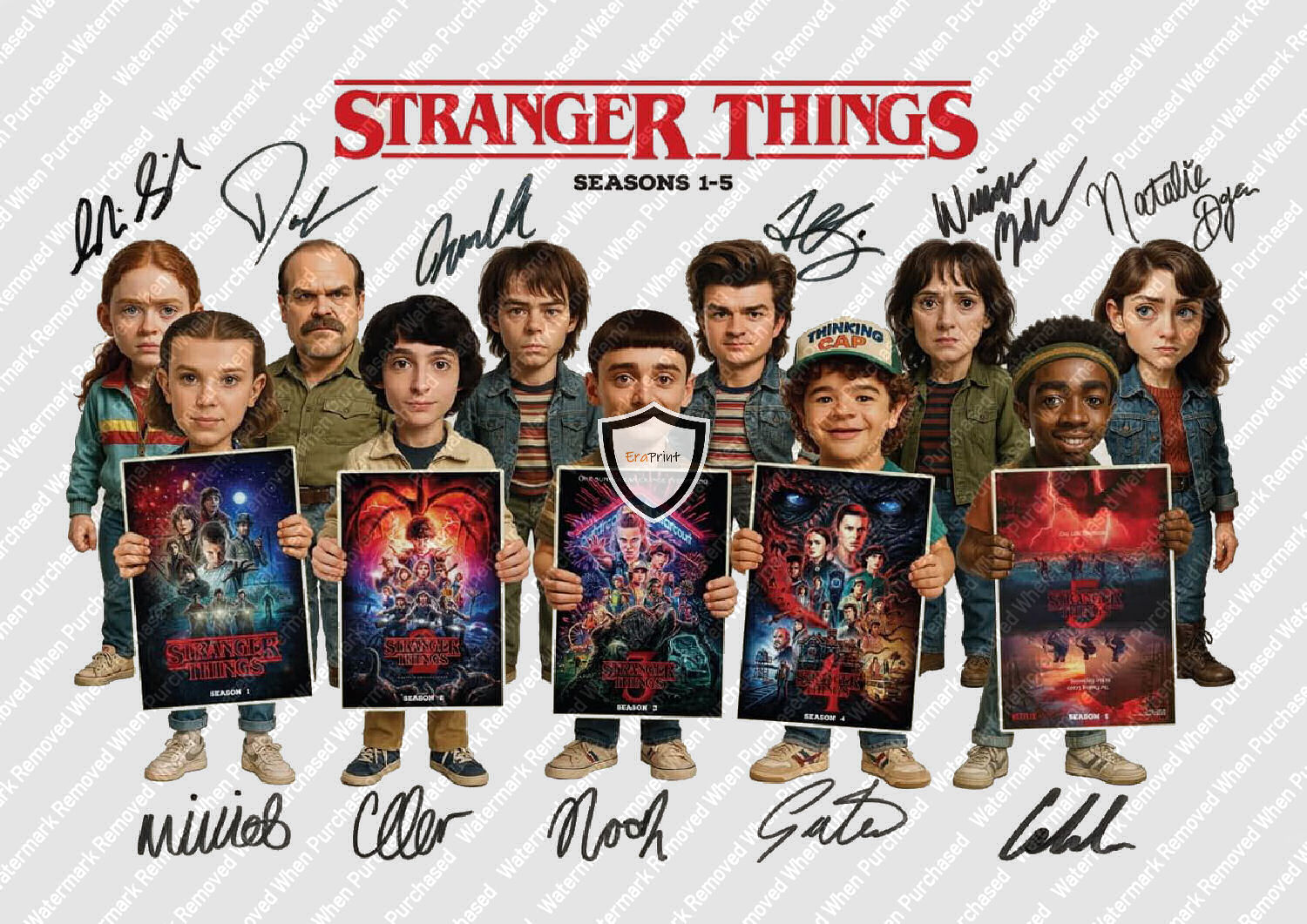 Stranger Things TV Series Animated Memorabilia JPG Download