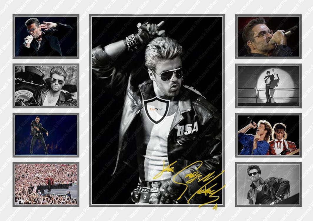 George Michael Signed A4 Photo Instant Download