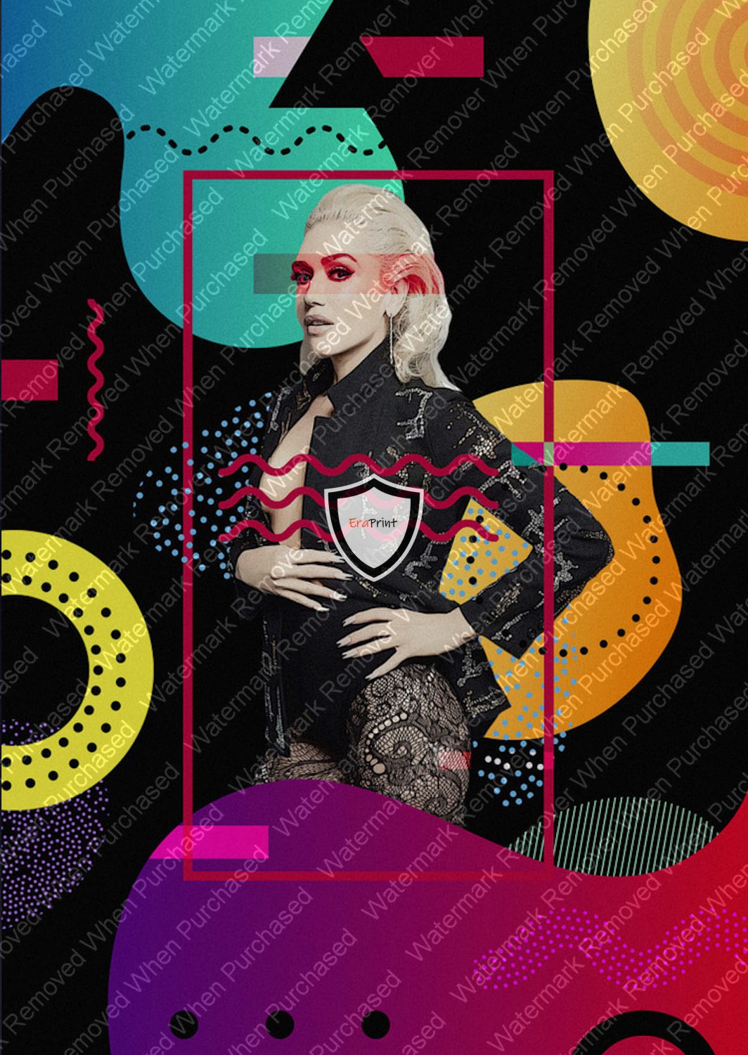 Gwen Stafani Jpeg Download A3 A4 Music Poster